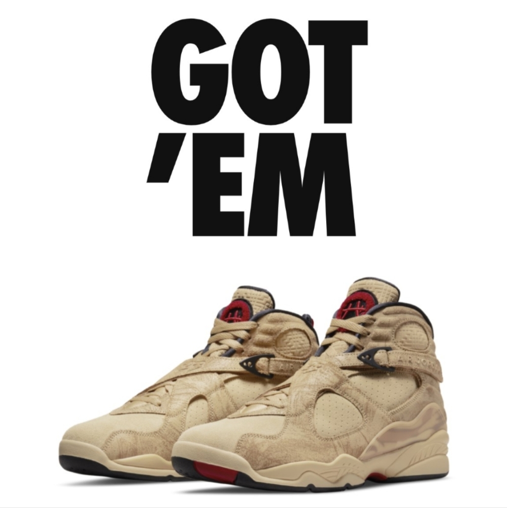 Air Jordan 8 Black Samurai Rui Hachimura Size 10
